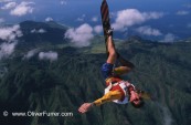 skysurf board jumper over Hawaii