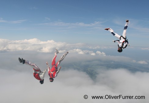 Freefly skydive team formation